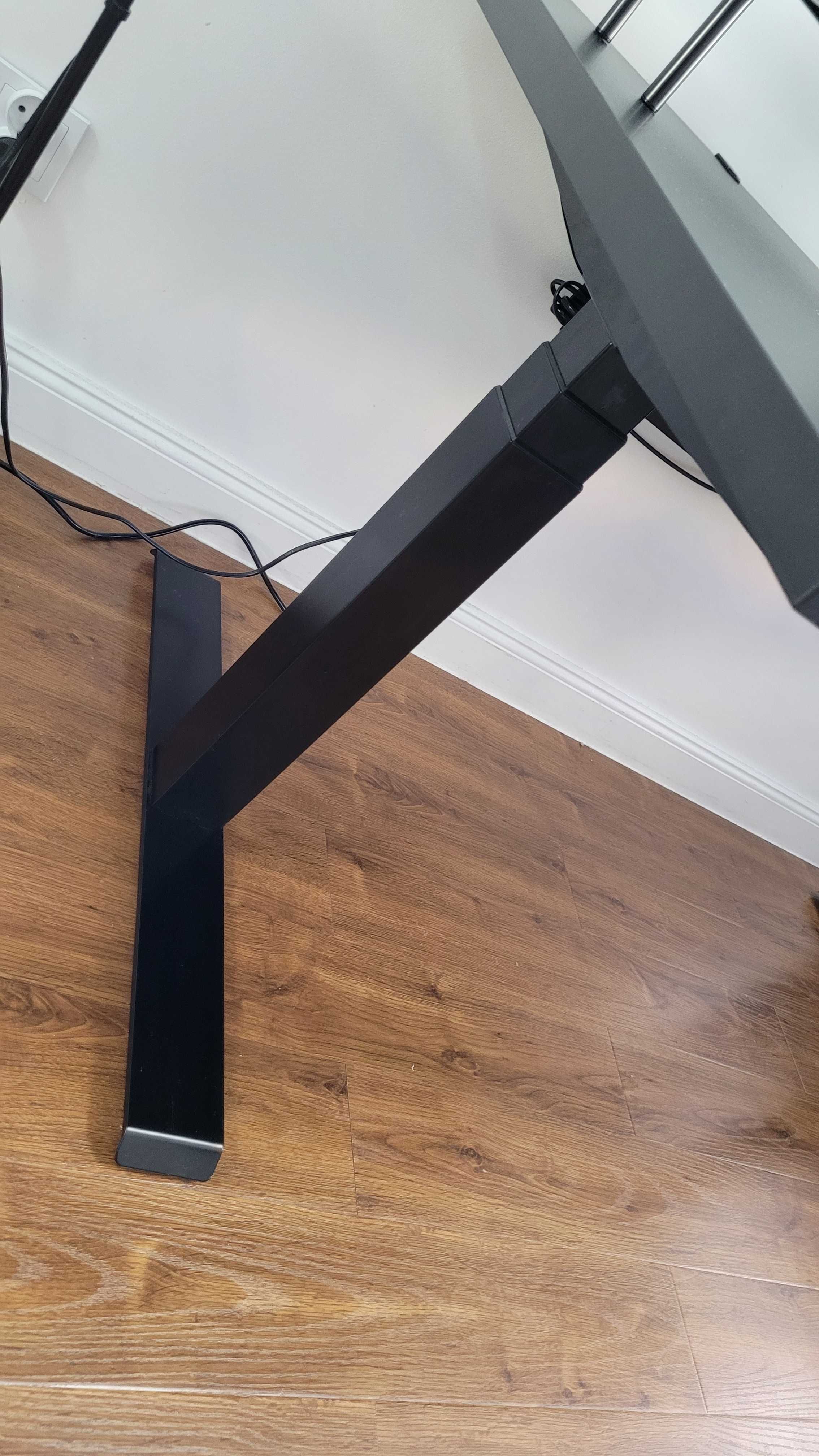Ergonomiczne biurko elektrycznie regulowane 160x80 czarne GWARANCJA