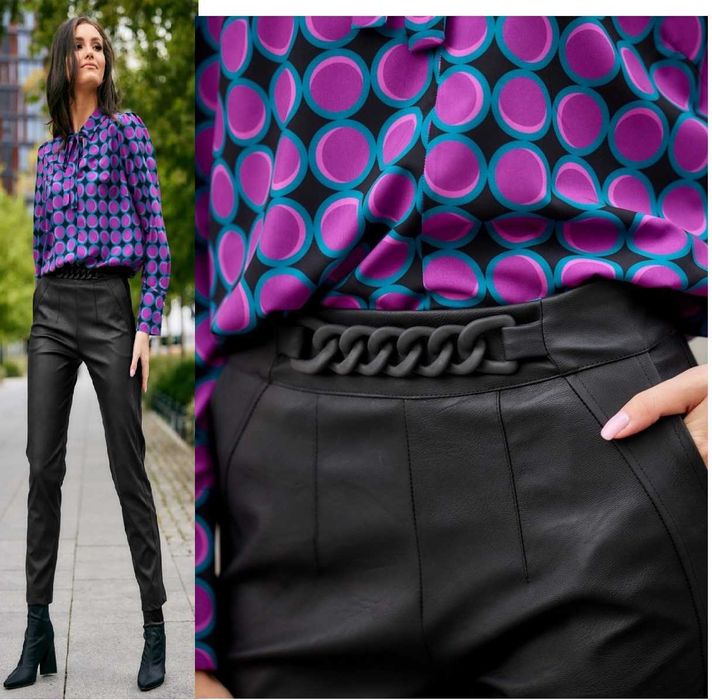 ROCO  spodnie eko skóra XS / 34