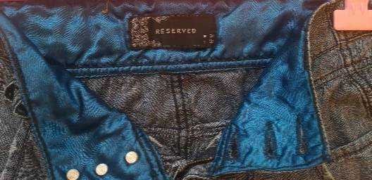 Promka! Reserved Spodnie 31/32 Jeansy Dżinsy Blue