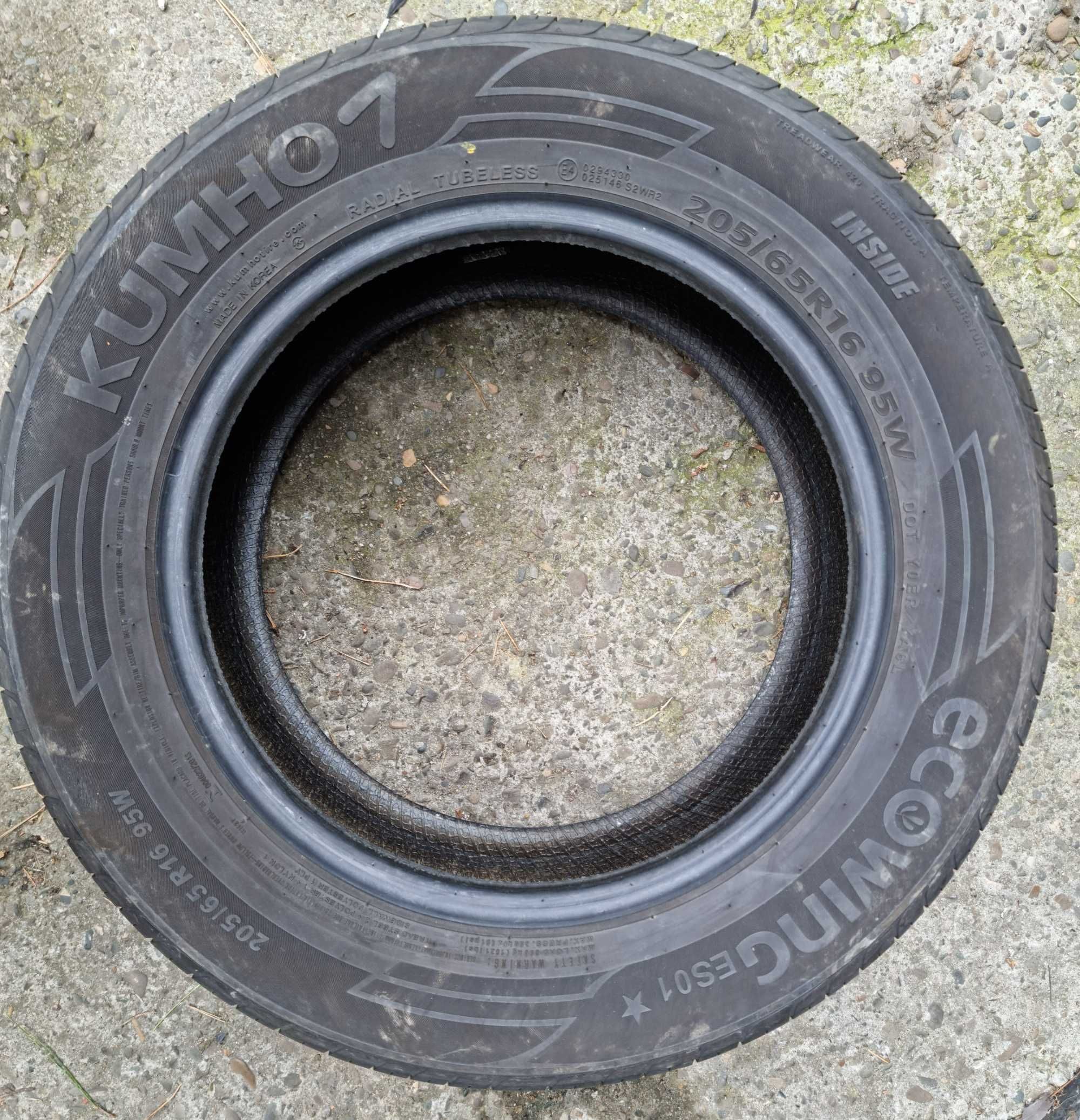 205/65R16 KUMHO * Opony Letnie * 6,8mm bieżnika * 2 sztuki *** # 223 K
