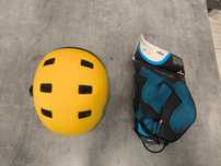 Kask rowerowy BTWIN plus ochraniacze