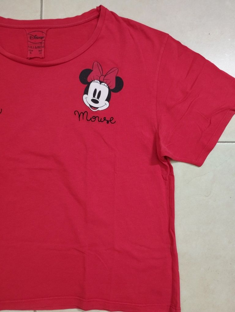 T-shirt Vermelha Minnie Pull&Bear