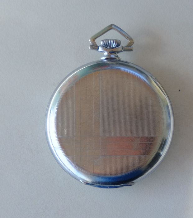 Relógio de bolso vintage Chronomètre, revisto em Novembro 2024