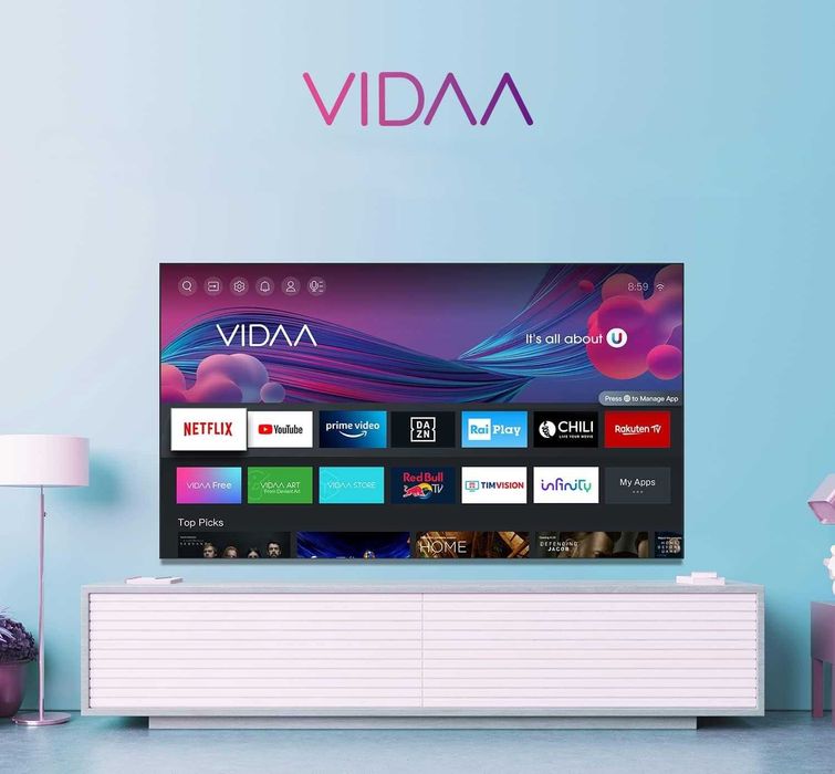 Nowy Hisense 40 cali FullHD hdr Smart WIFI DVB-T2 HEVC 40A4FG gw12m