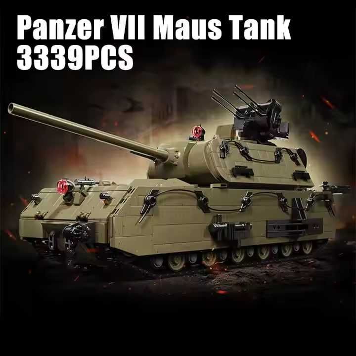 Конструктор Panzer VIII Maus , 3339 дет. На радіокеруванні. У коробці.
