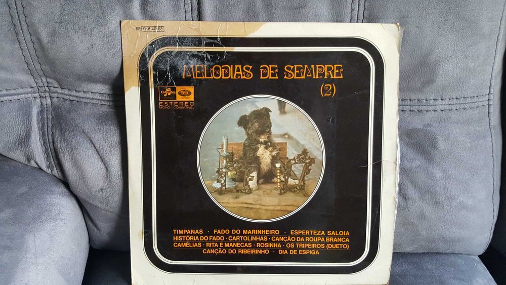 quatro LP em Vinil, Melodias de Sempre, Romanças, Rancho Tamar