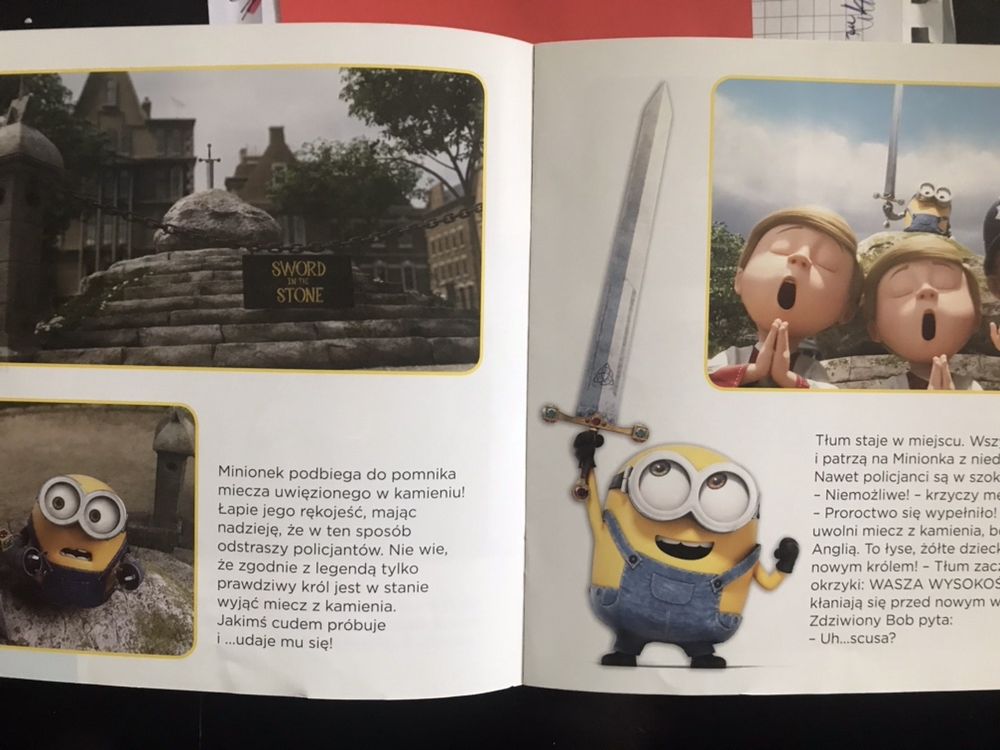 Książeczka i film na dvd Minionki