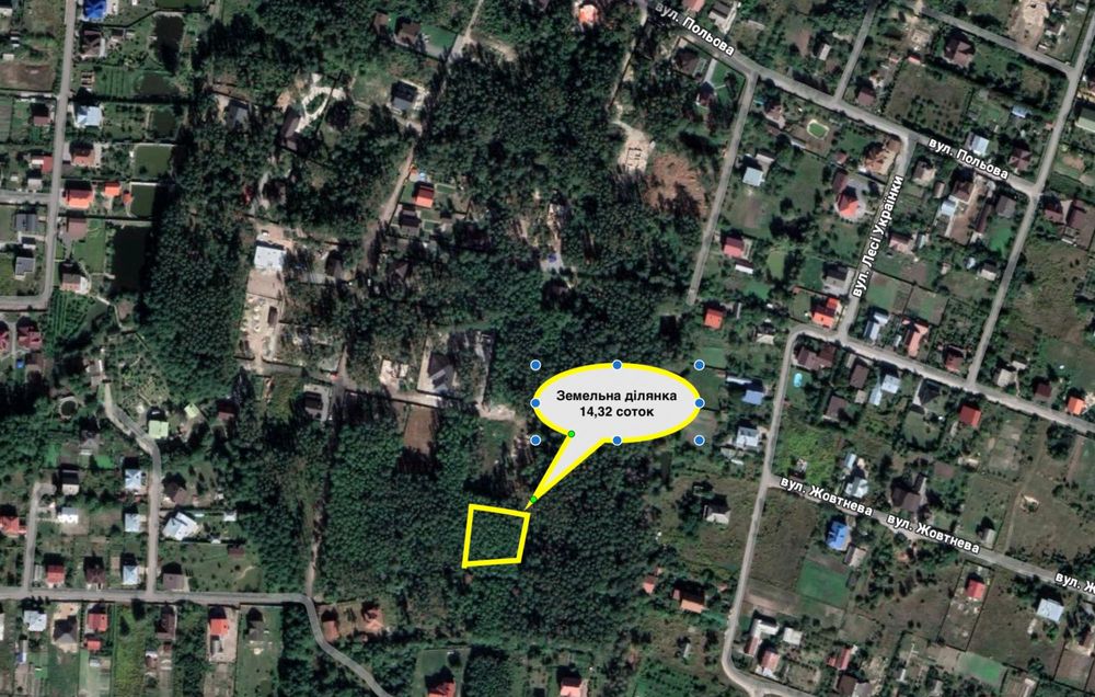 Земельна ділянка, житлова забудова село Пряжів