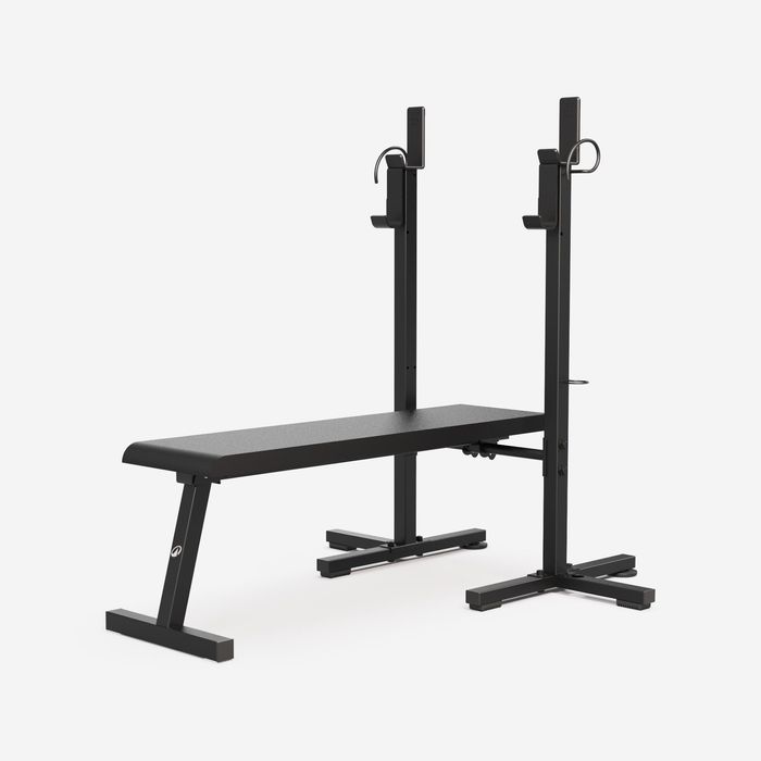 Banco Dobrável de Supino Plano Musculação 80 kg