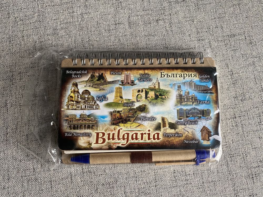 notes bułgaria z długopisem