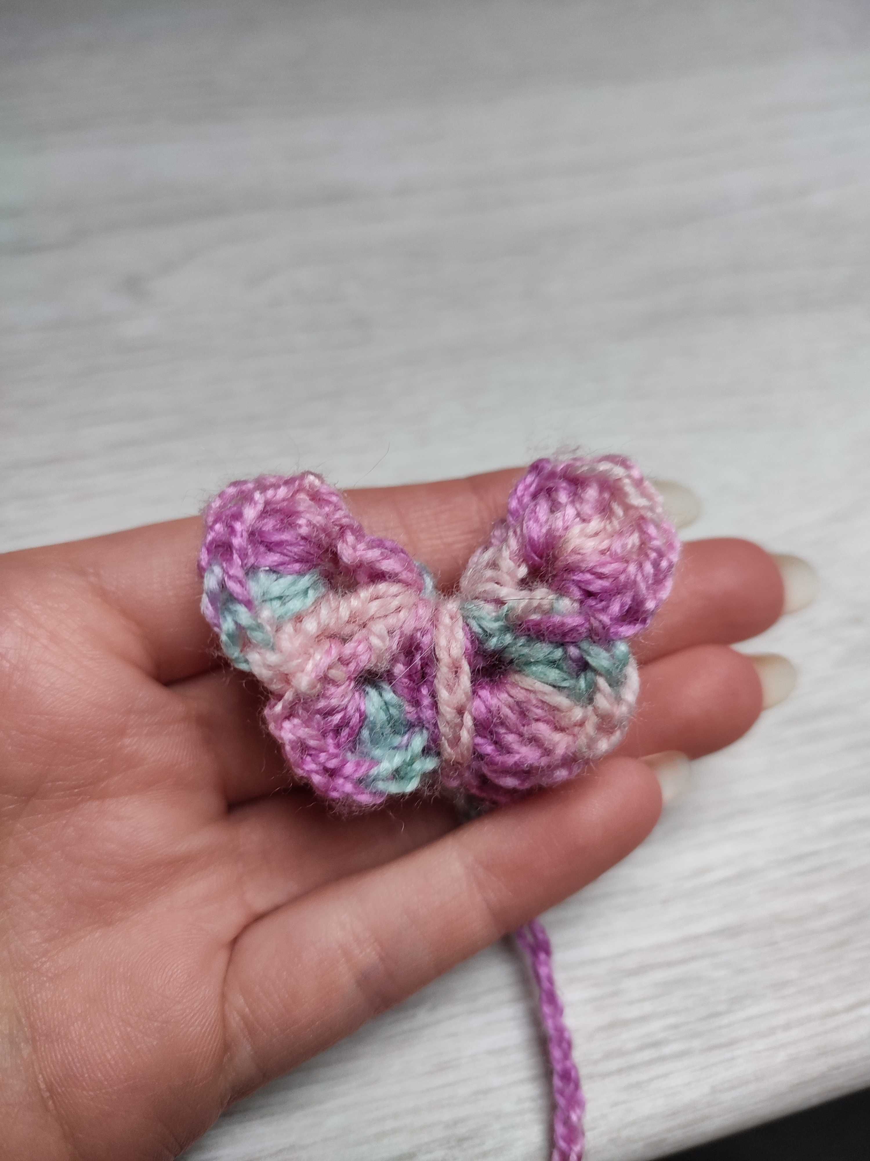 Motylki na szydełku handmade