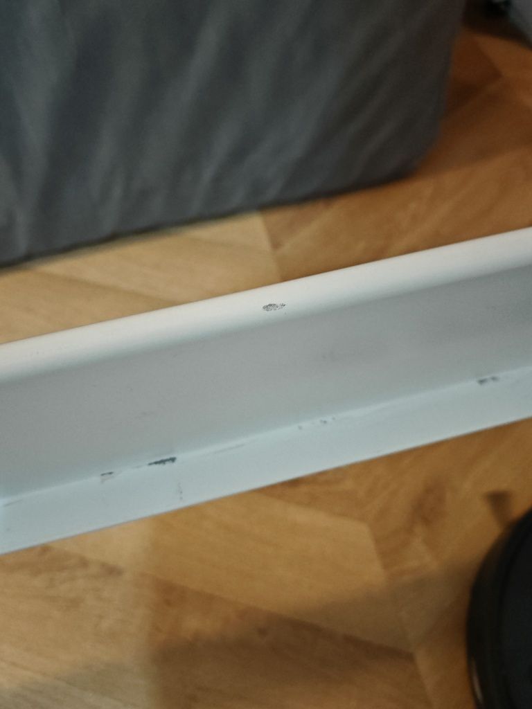Łóżko Ikea leirvik białe metalowe 140x200