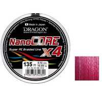 Mocna plecionka Dragon NanoCore X4 Momoi 135m, 0,21mm, 17,20 kg