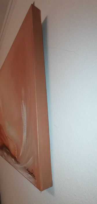 Pintura a óleo impecável de autor