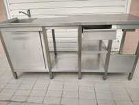 Bancada de inox ,para maquina de café
