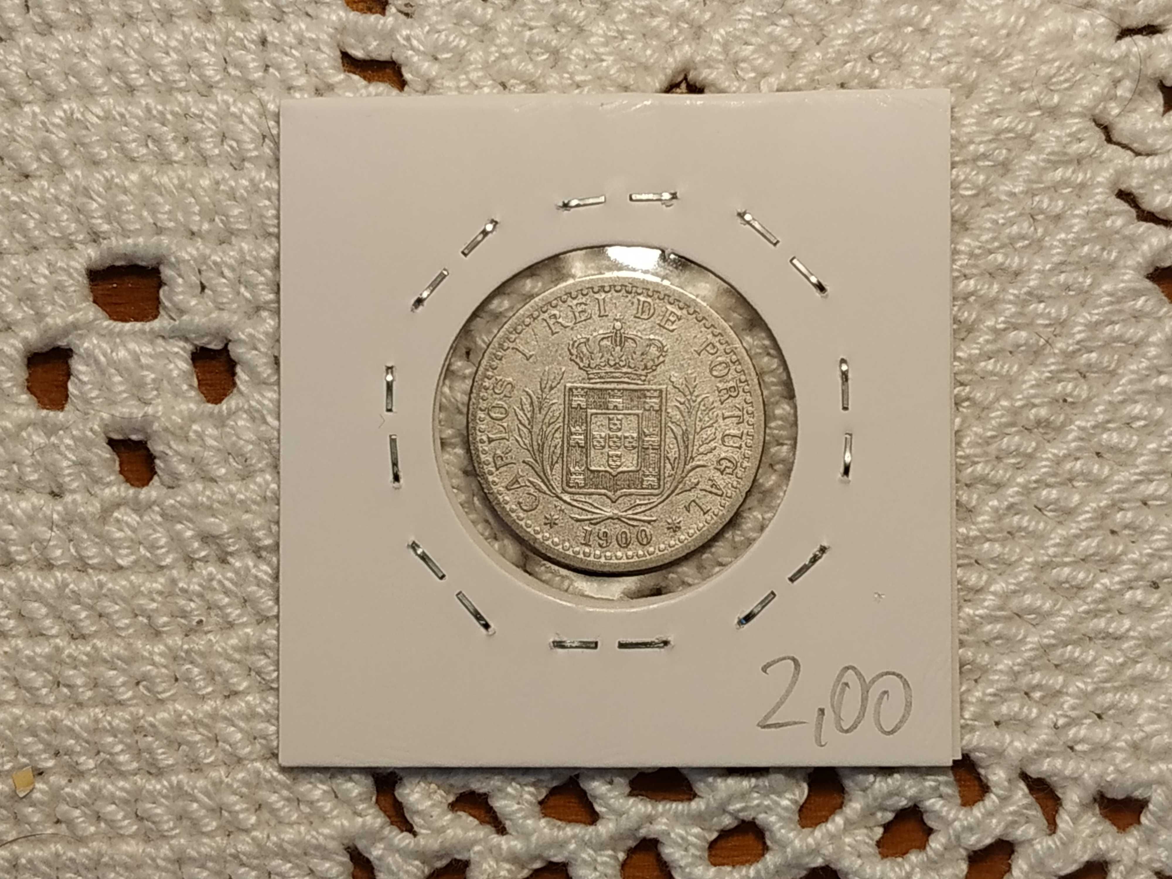 Portugal - moeda de 100 reis de 1900 (VG)