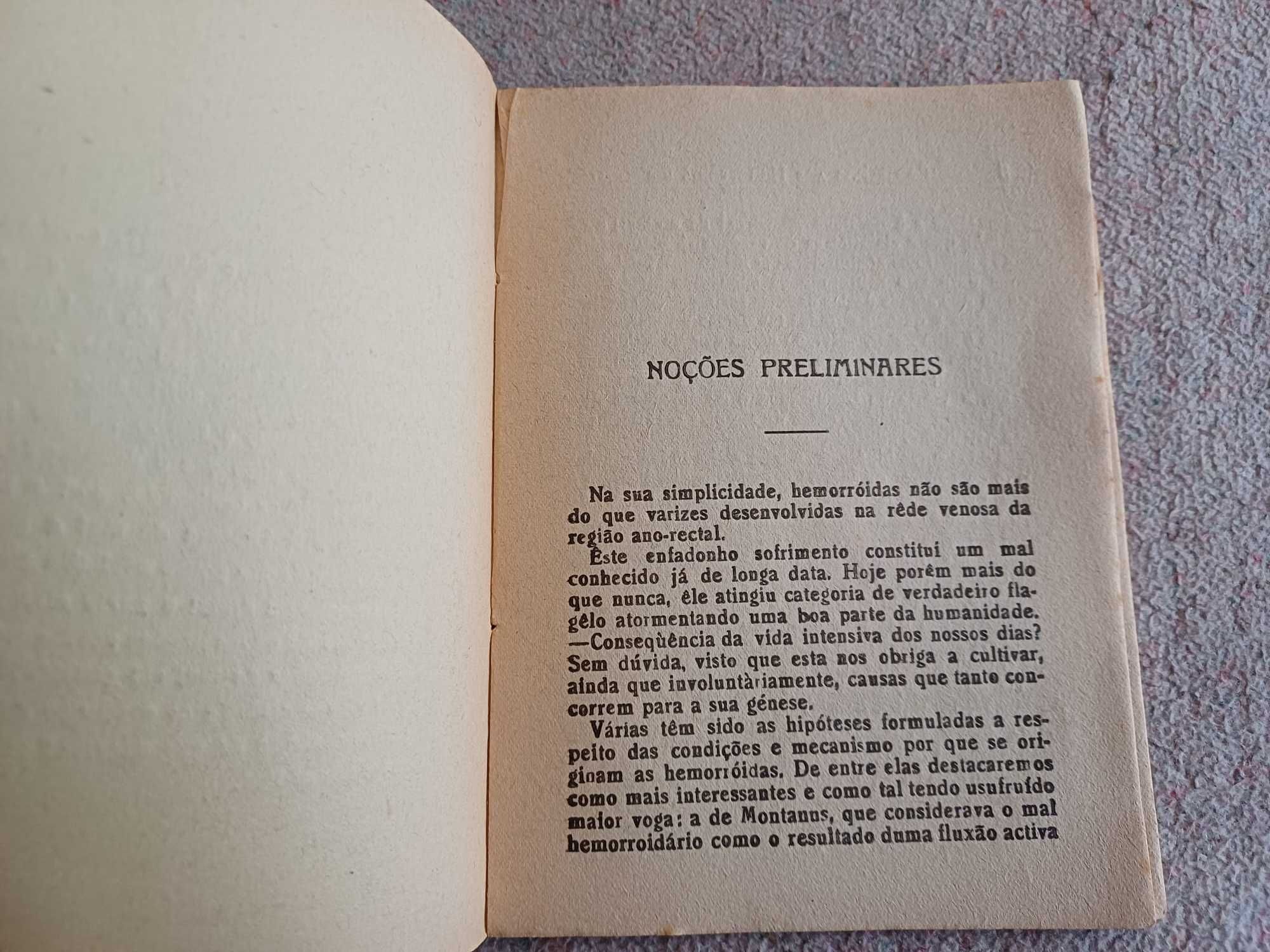 Livro Conselhos aos hemorroidários, Dr. Tomé de Lacerda, 2ª ed, 1930's