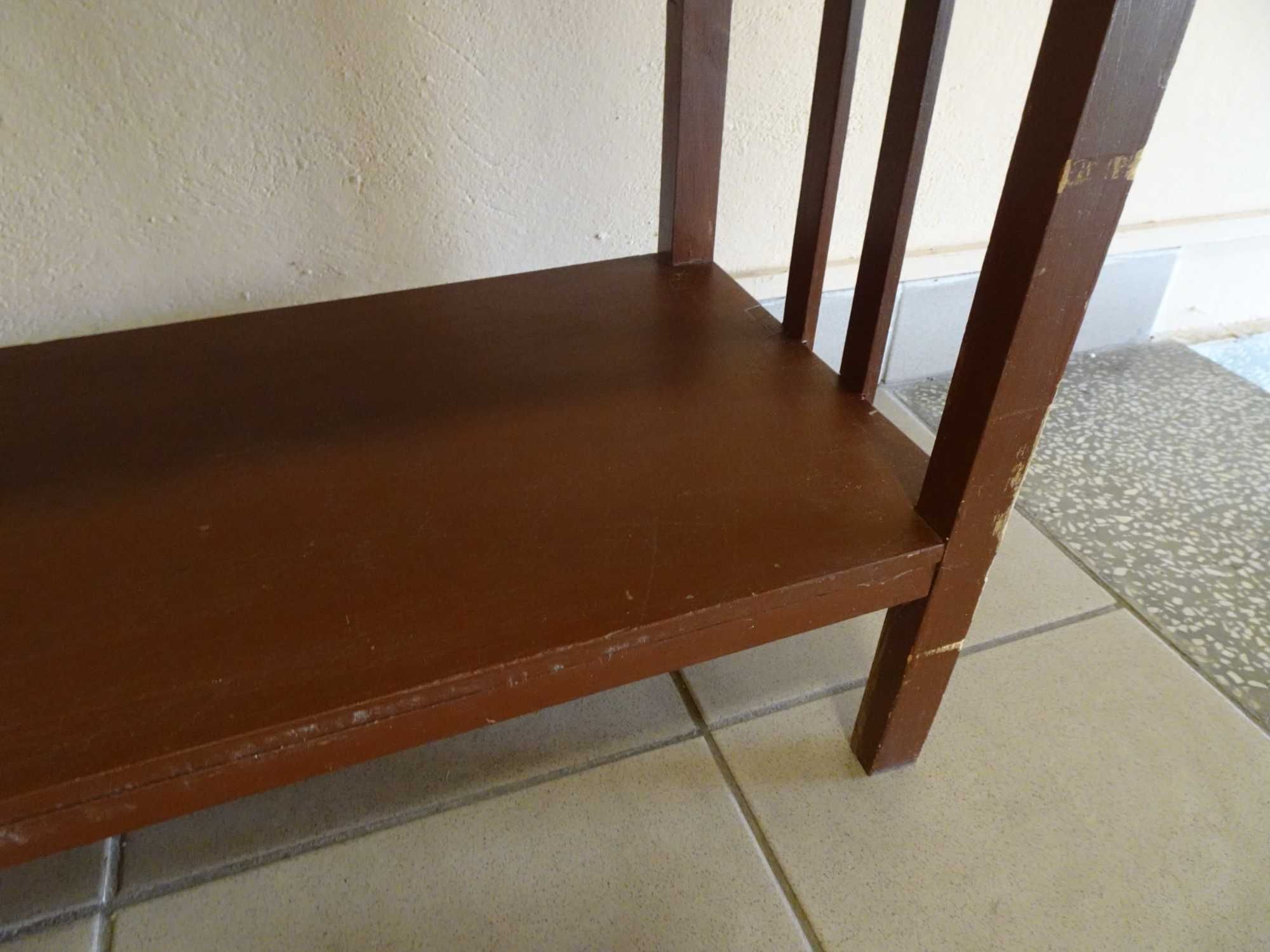 Etażerka drewniana lata 60 vintage PRL półka regał 3 półki 93,5x76x32