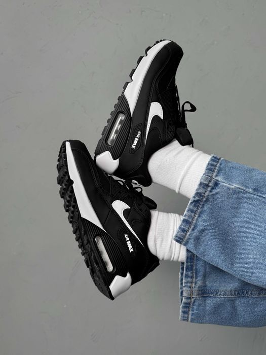 Кросівки Nike Air Max 90 Classic Black/White premium