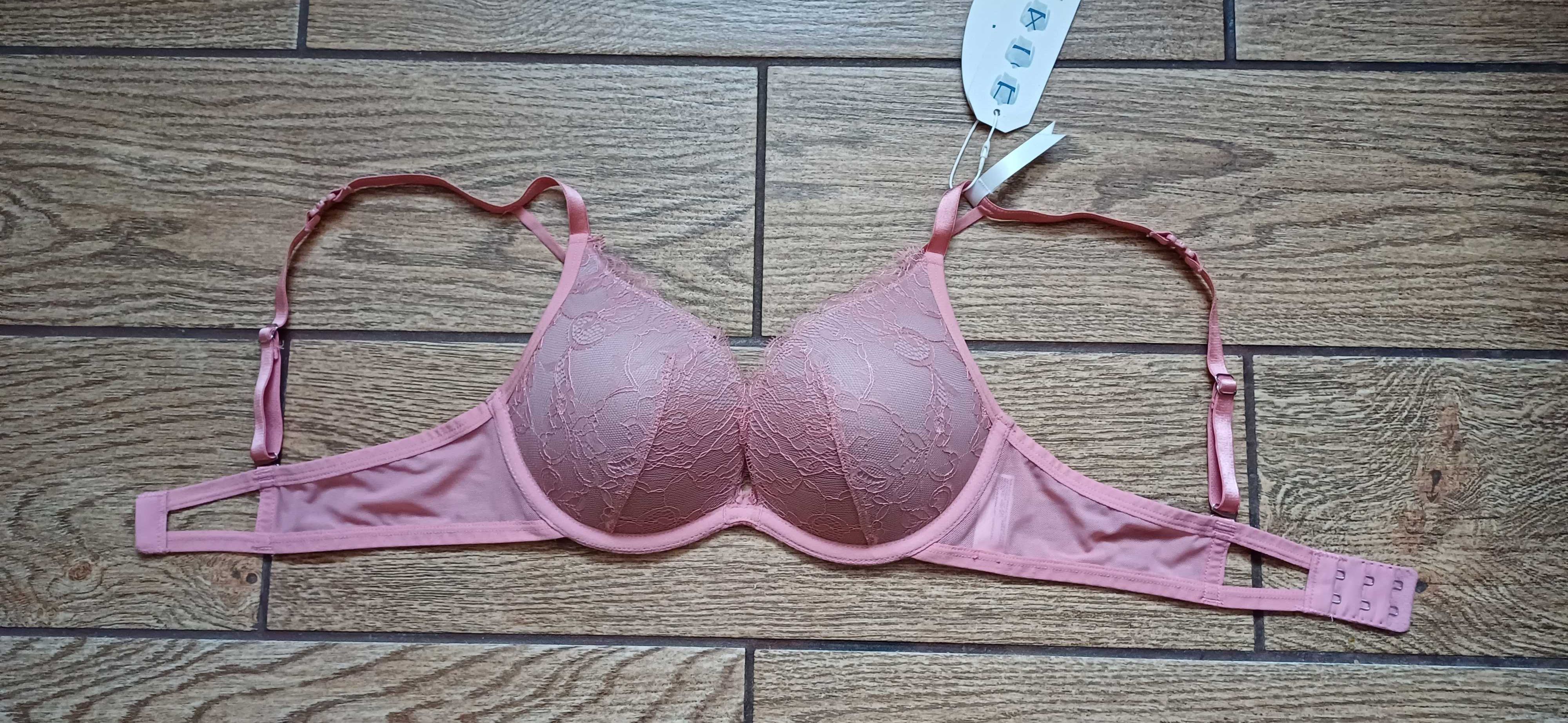 Nowy różowy biustonosz EDC by Esprit r. 75 B push up