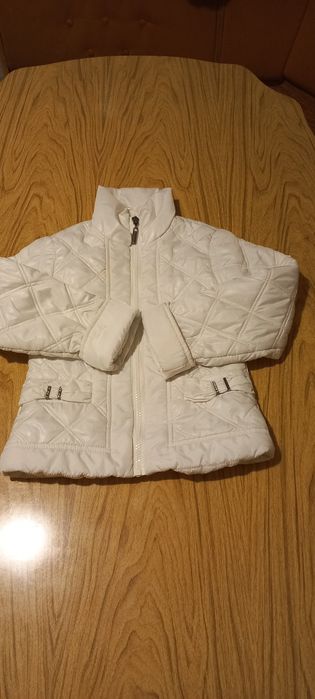 Куртка демісезона біла дитяча, для дівчинки