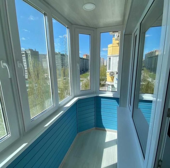 Остекление / Внутренняя обшивка балкона Утепление Монтаж КИЕВ!