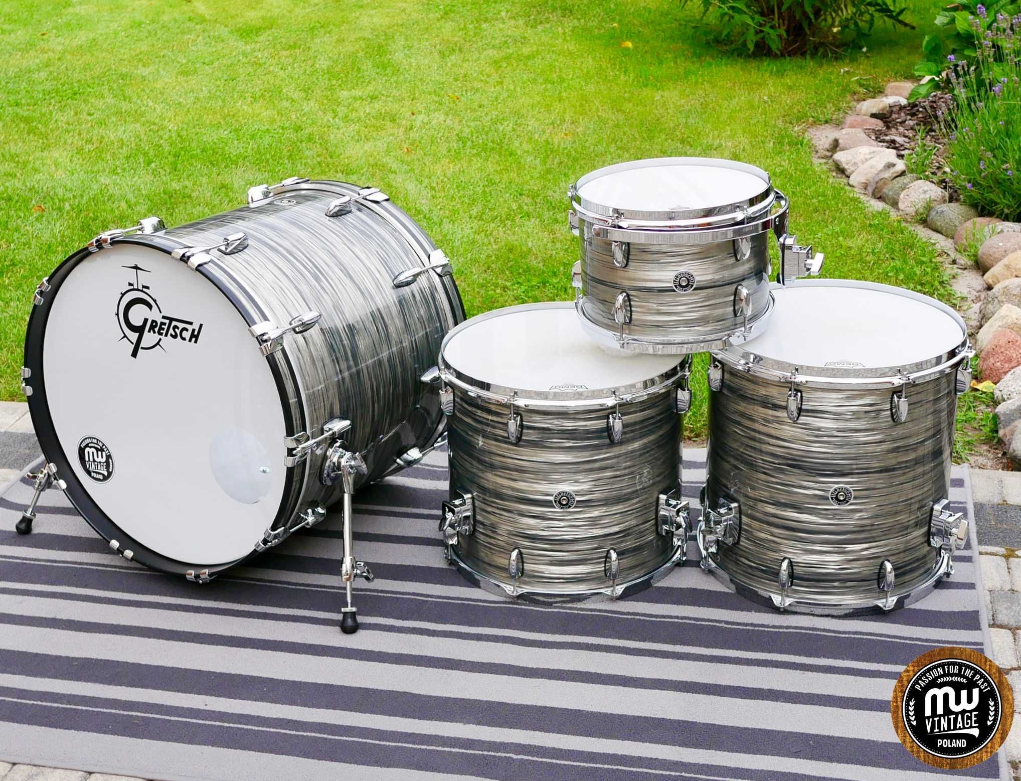 Perkusja Gretsch Brooklyn 22”, 12”, 16”, 16” Grey Oyster ‼️