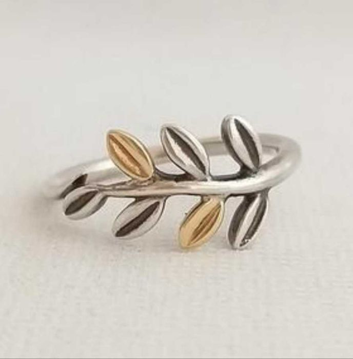 Красивое кольцо веточка пандора pandora