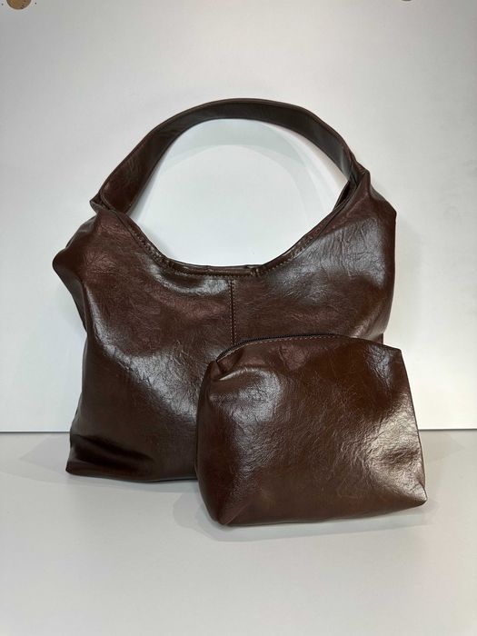 Вінтажна сумка-шопер Нова, жіноча, з клатчем