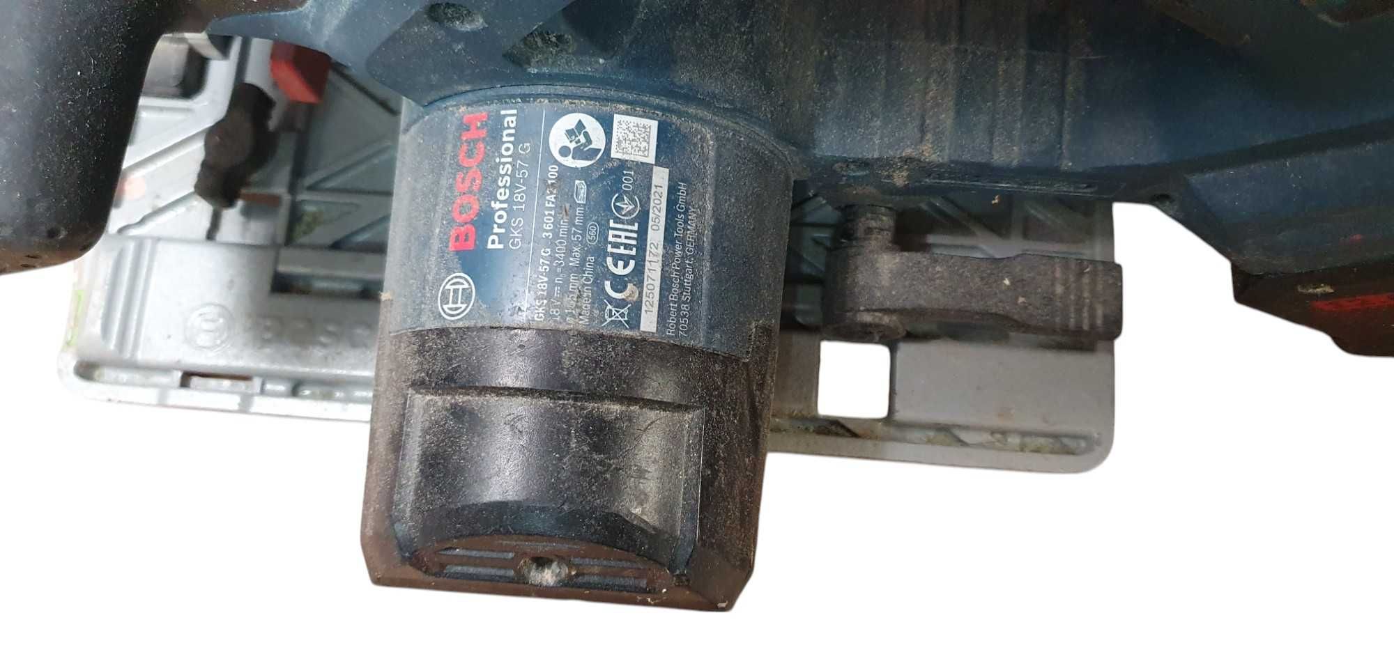 Pilarka Tarczowa GKS 18V-57G BOSCH ze stacja ładująca