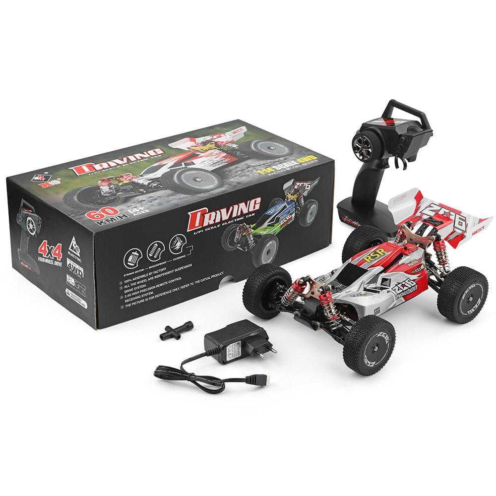 Машинка радіокерована WLToys 144001 4WD 1:14 баггі, 4X4, 60 км/год