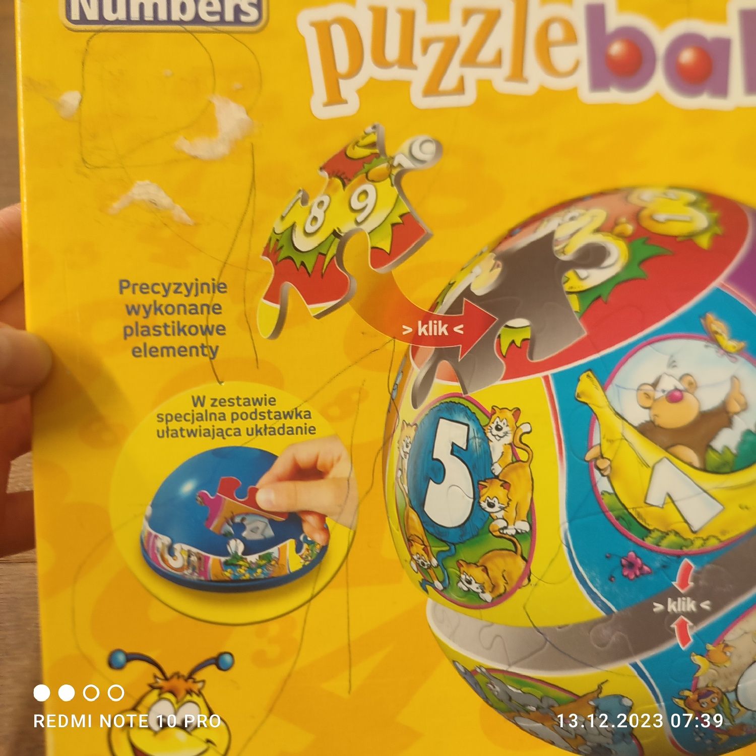 Puzzle ball ravensburger 123 numbers piłka
