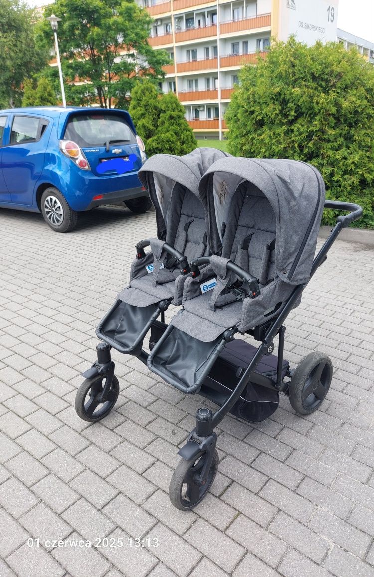 Wózek bliźniaczy 2w1 Jedo Duo - szerokość 79 cm