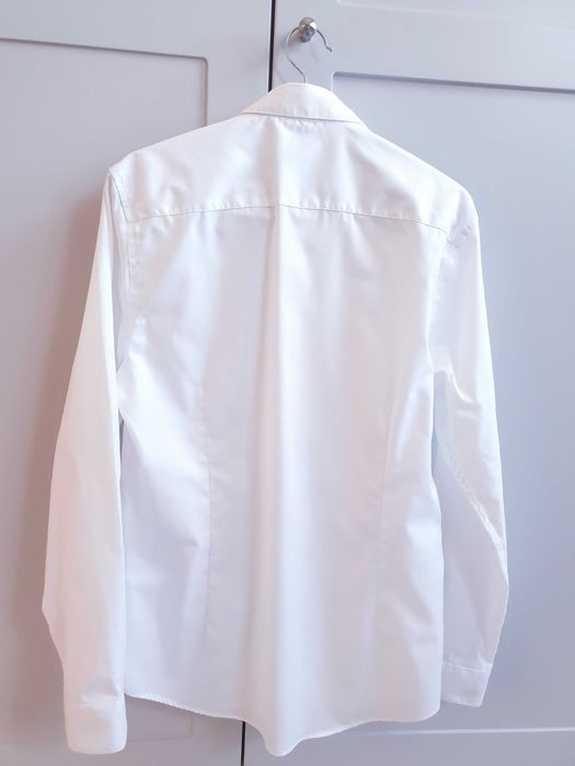 Biała koszula męska slim fit Burton kolnierzyk 37 38 rozmiar S XS