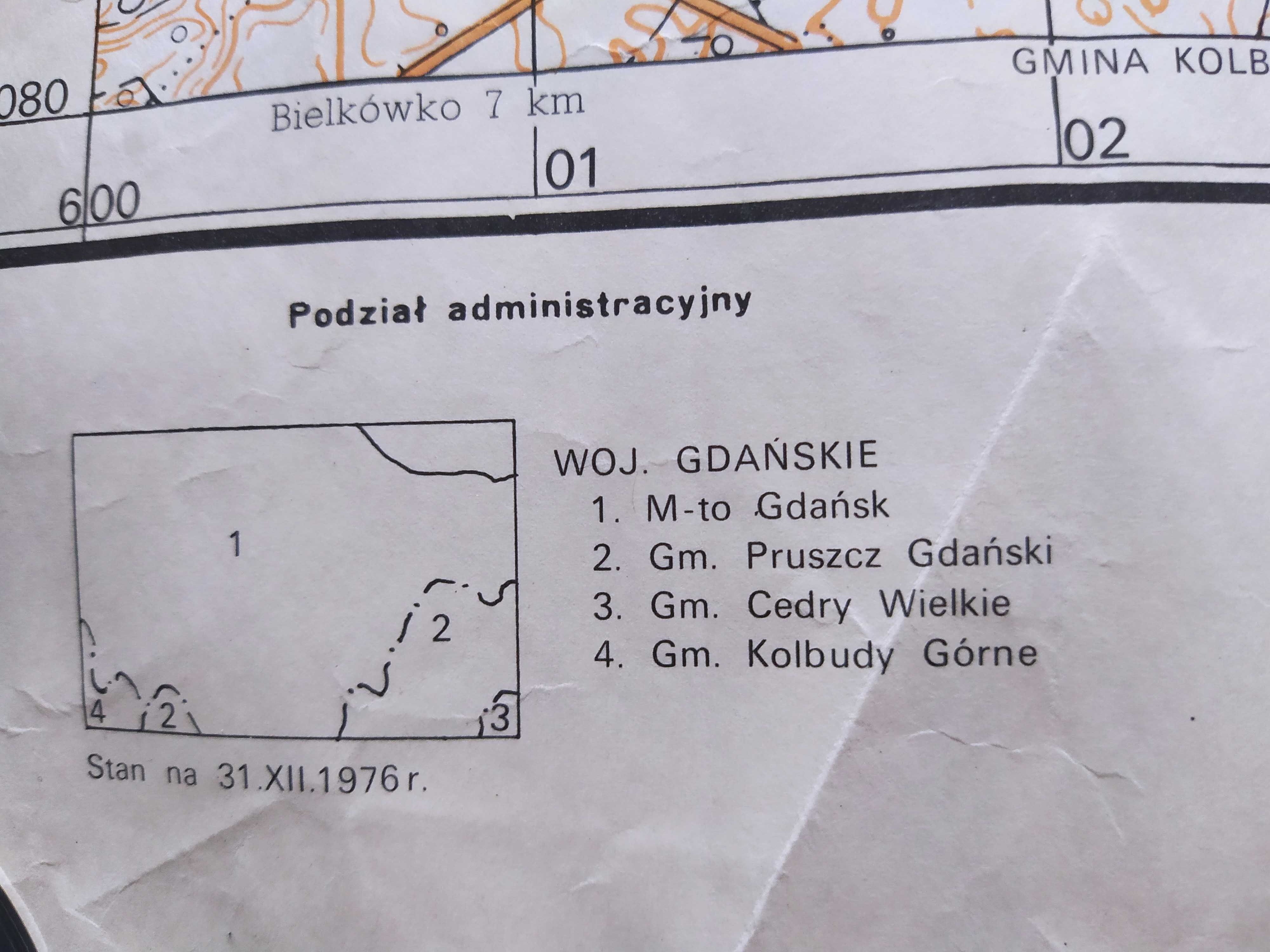 Mapa Gdańsk 1979