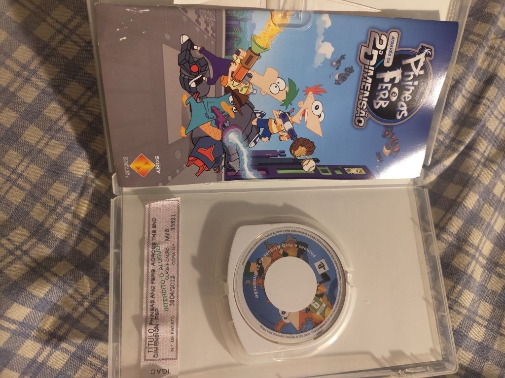 Jogo PSP  Phineas e Ferb 2° dimensão