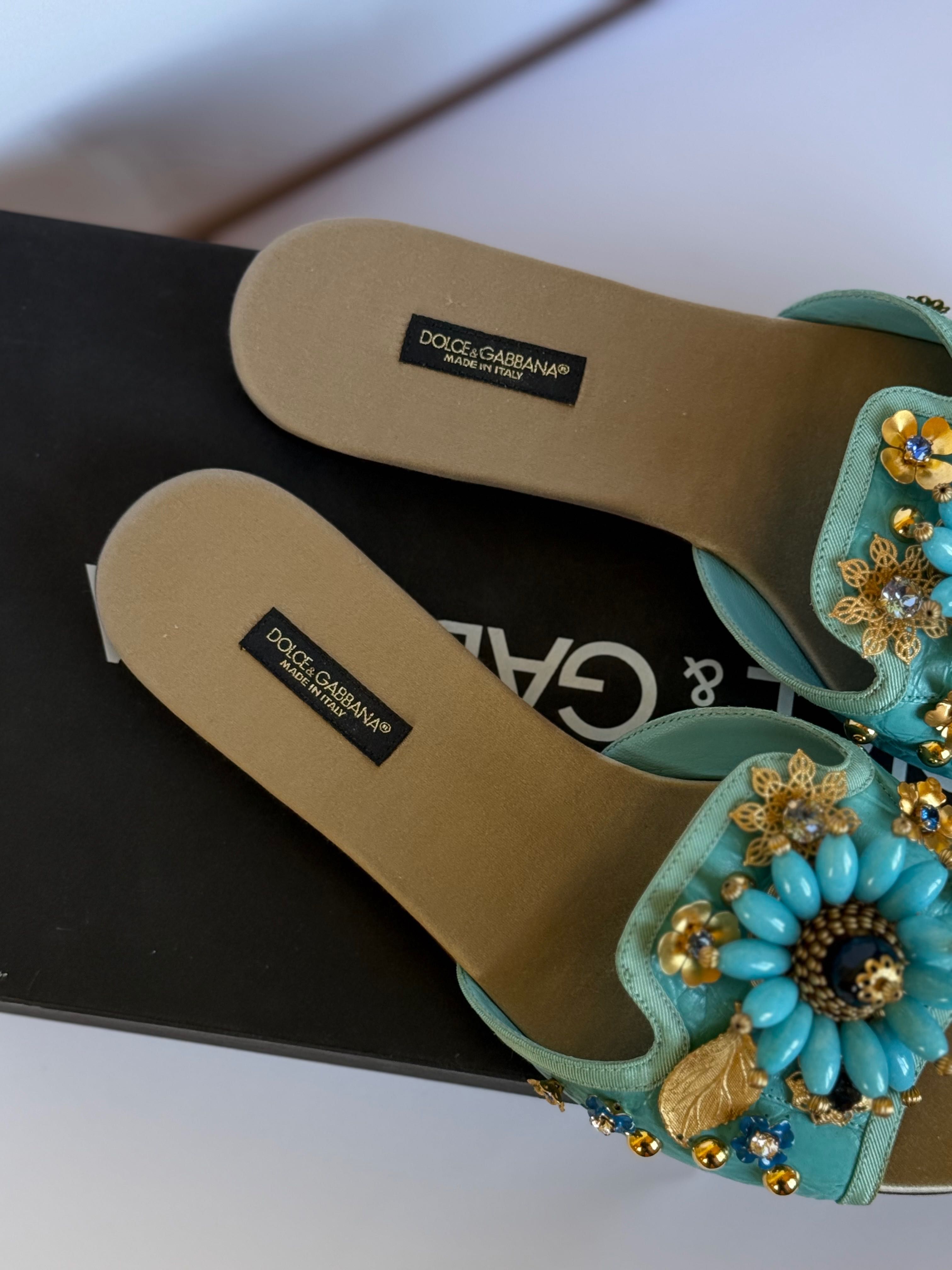 Dolce Gabbana шльопки, тапки жіночі