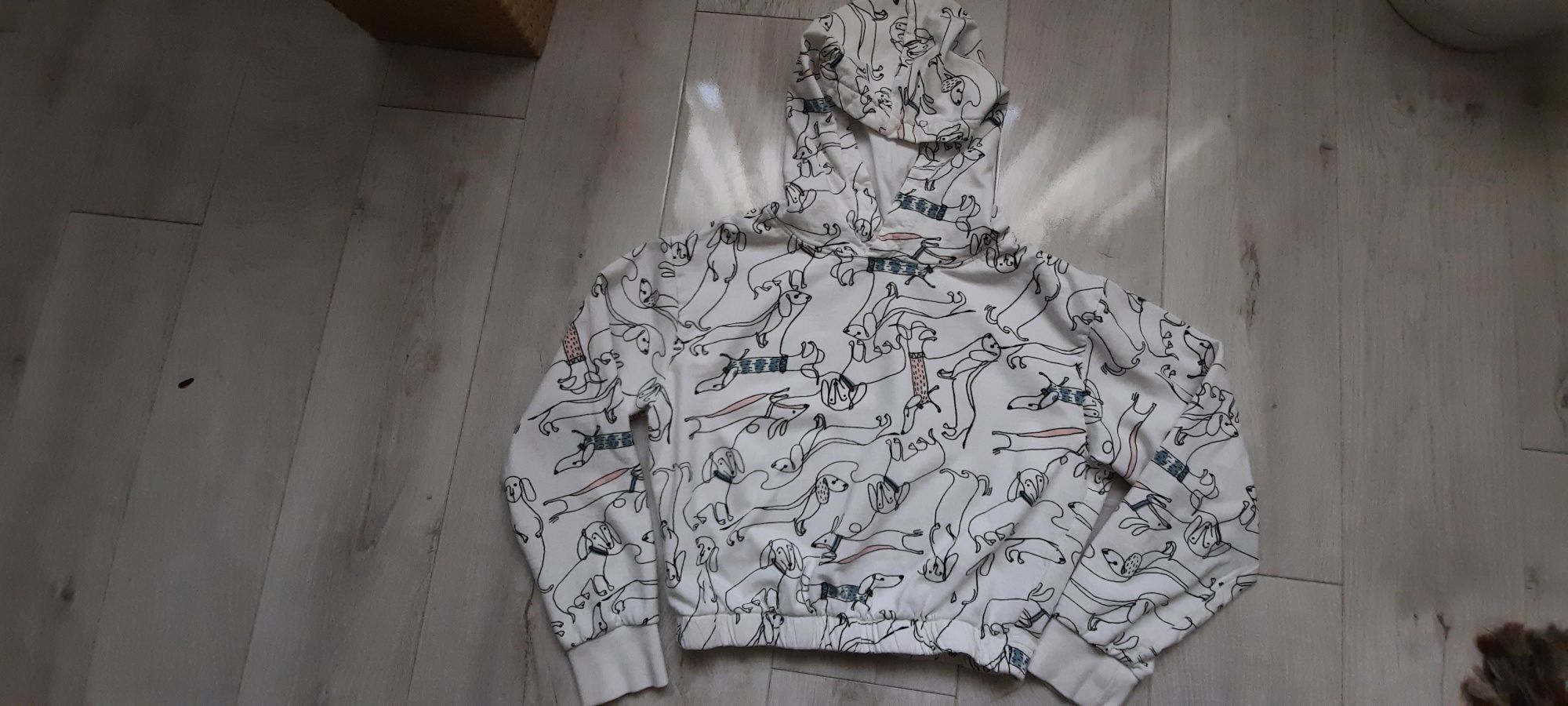 Bluza z kapturem dziewczęca r. 146/152