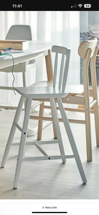 Krzeslo dla dzieici drewniane ikea Agam