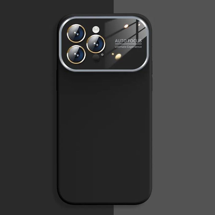 Soft Silicone Lens Case Do Iphone 14 Pro Max Czarny