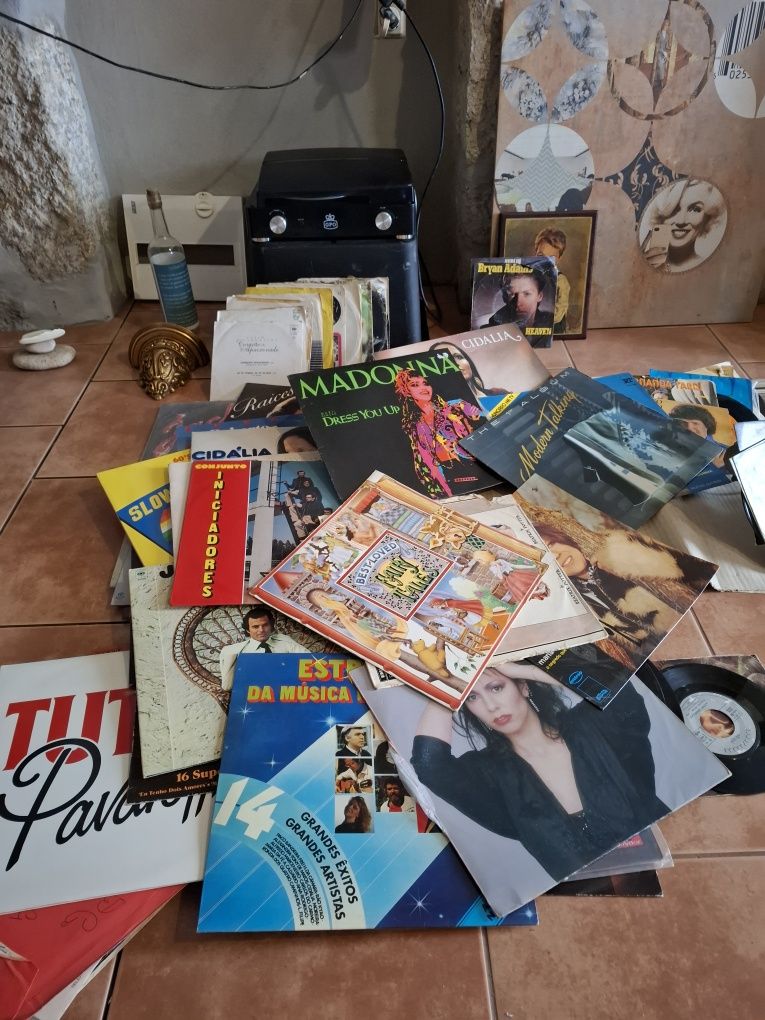 Giradiscos e discos de vinill