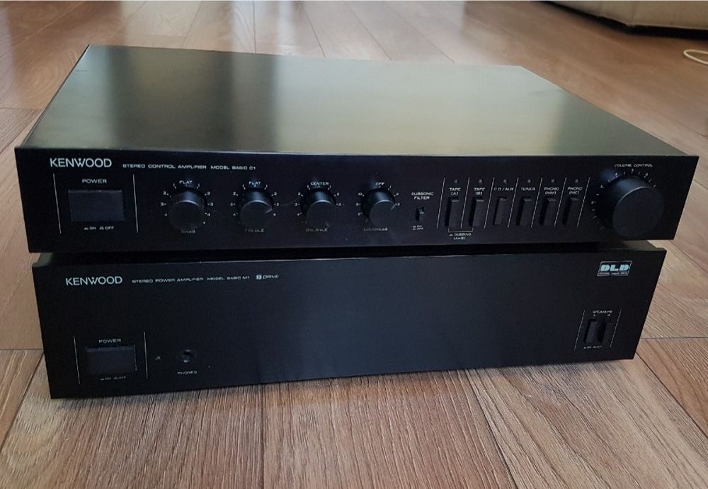 Zestaw Kenwood C1 preamp Kenwood M1 końcówka mocy