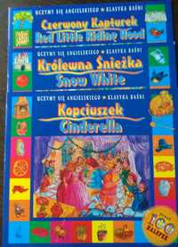 Kopciuszek - Cinderella - książka do nauki angielskiego z naklejkami