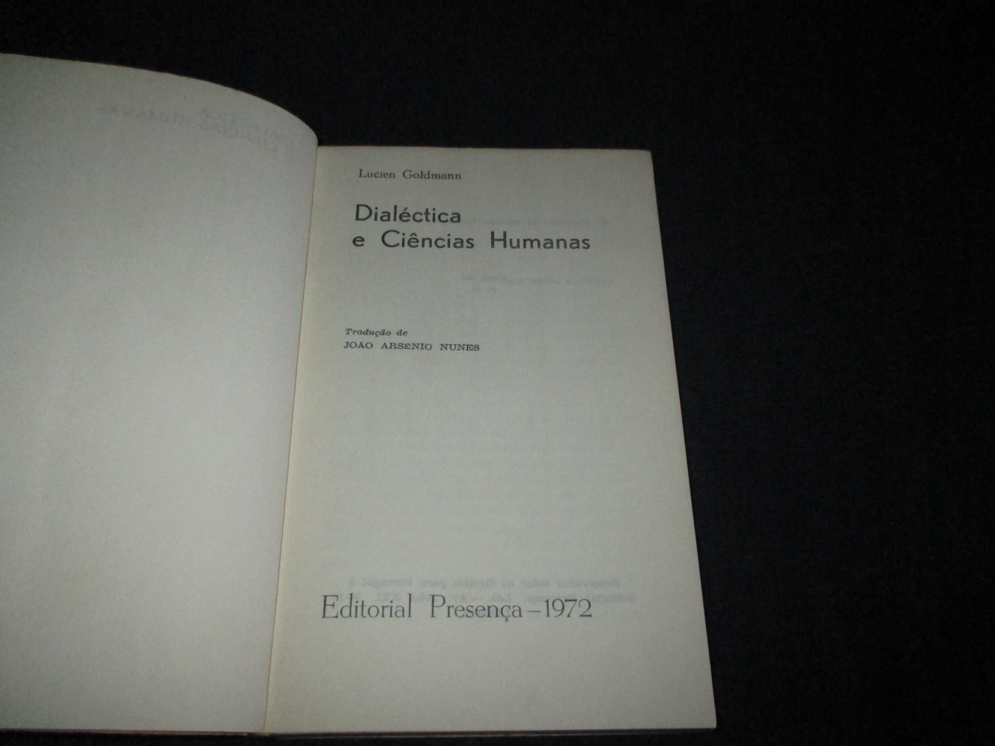 Livro Dialéctica e Ciências Humanas I