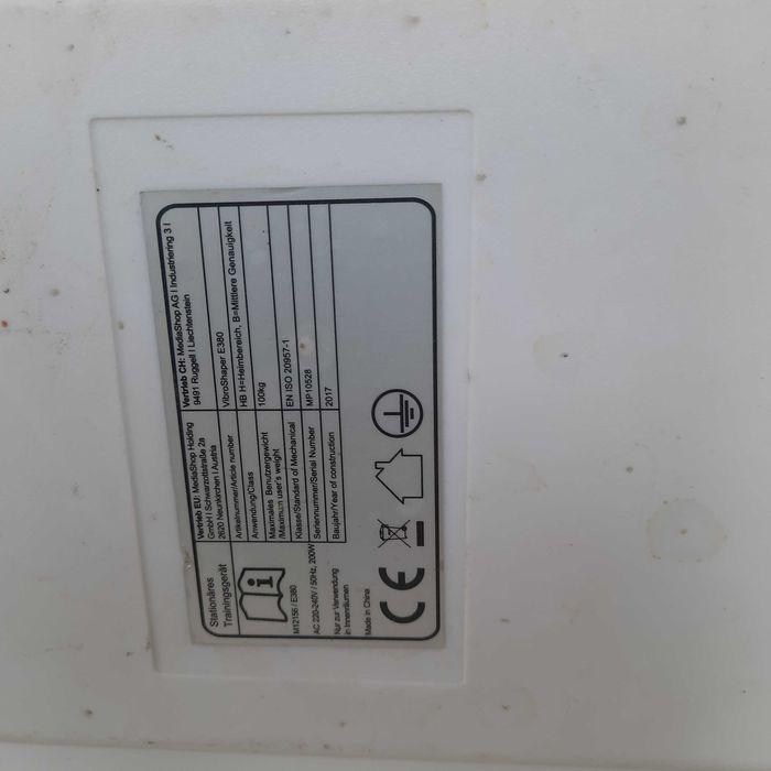 platforma wibracyjna  VIBRO SHAPER E380  / 417
