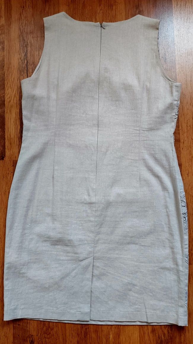 Платье прошва  H&M ,xl 52-54 р ,2)лен 52 р беж.