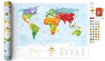 Mapa zdrapka - Travel Map Kids Animals oprawa: tuba