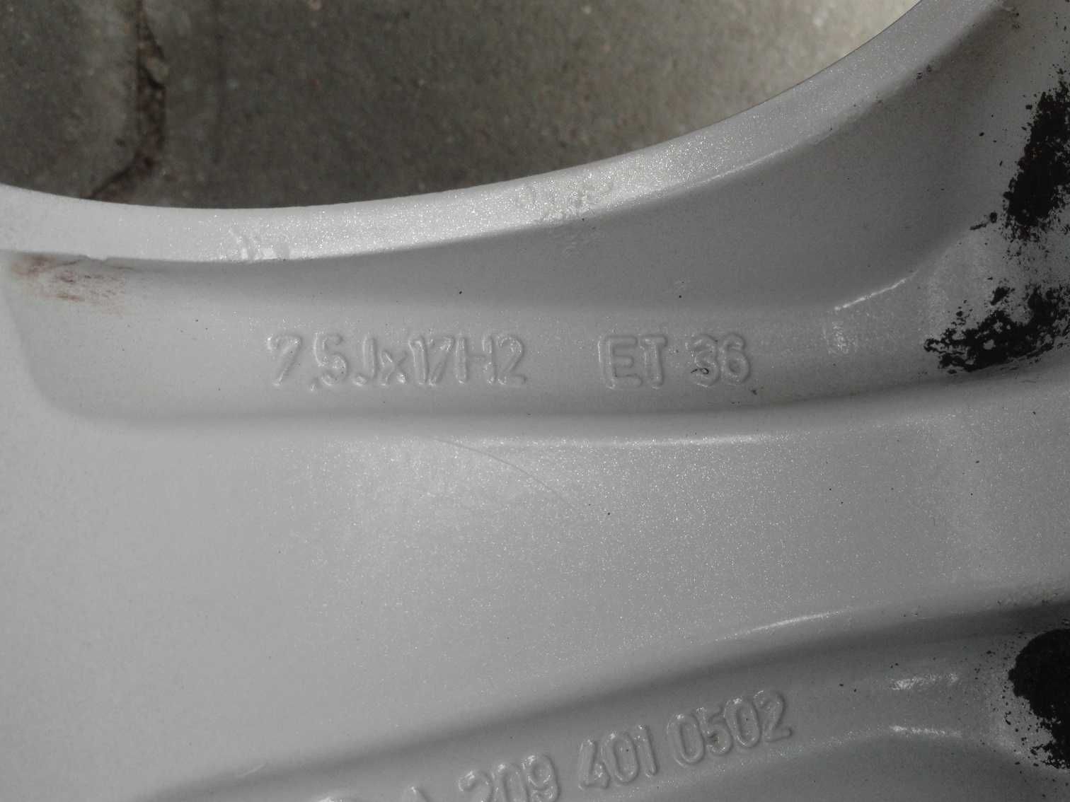 Alufelgi 5x112 Oryginał MERCEDES W203 ,W209 7,5J , 8,5J 17" ET34 ,ET36