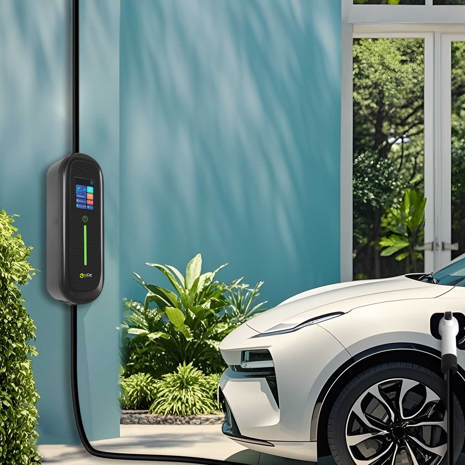Mobilna Ładowarka Zencar 11kW 6-16A, regulacja mocy, adapter 230v
