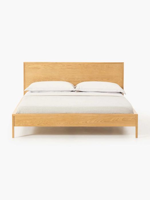 Łóżko z drewna z zagłówkiem Tammy (Westwing)